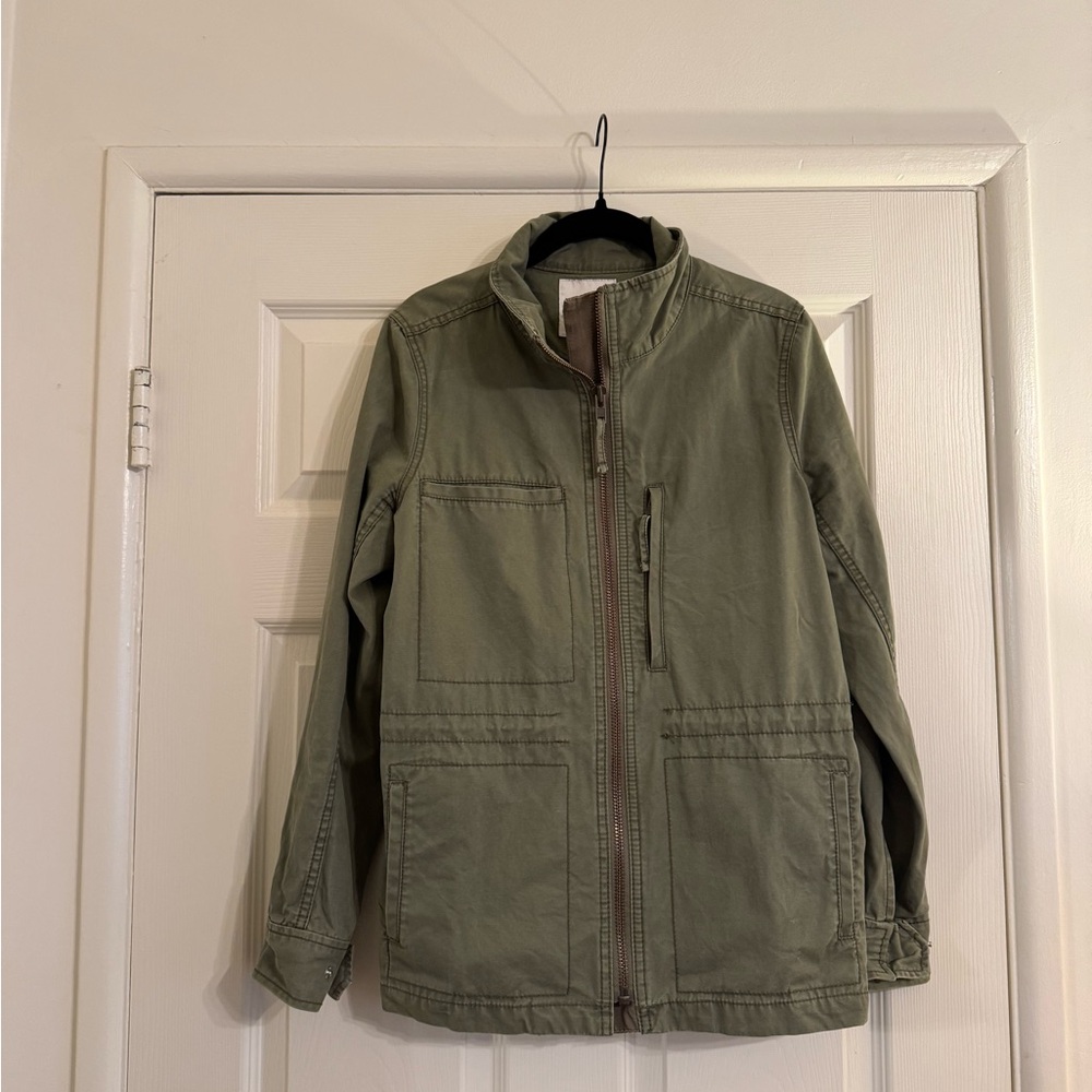 Madewell Army Green Collared Jacket